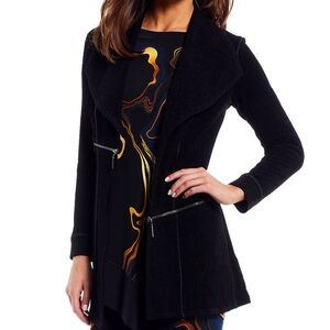 Eva Varro Black Open Front Jacket